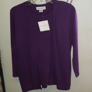 Sag Harbor Purple Sweater